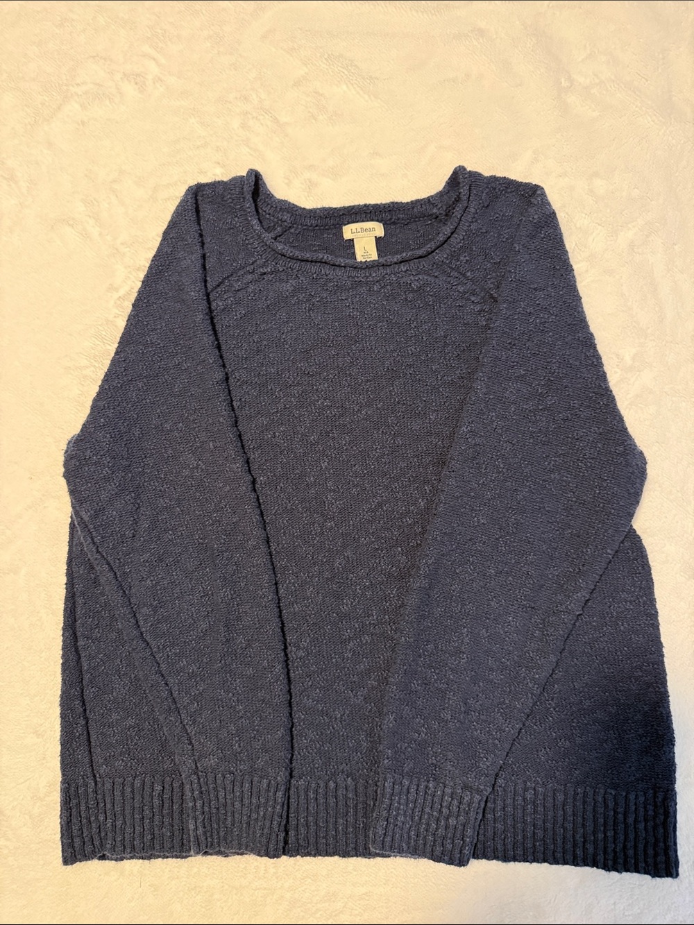 L.L. Bean Women's Dark Navy Crewneck Sweater